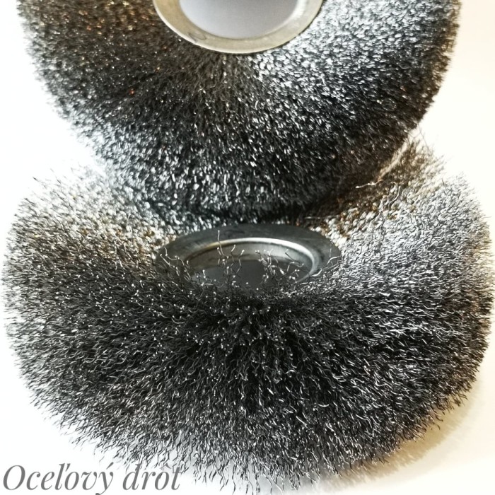 Perie sarma otel pentru slefuitor 120 mm - 0.2 mm