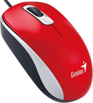 Mouse Genius cu fir, optic, DX110, 1200dpi, rosu, plug and foto