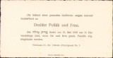 A875 Anunț naștere, 1930, familia de evrei Pollak, Timișoara