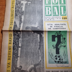 fotbal 4 iunie 1969-etapa divizei A ,UTA pe primul loc,campeanu u cluj,rapid