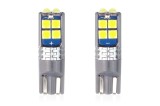 Set becuri auto cu LED CANBUS compatibil T10 W5W 10 SMD Alb 12/24V, destinat