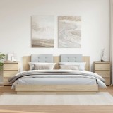 VidaXL Noptiere, 2 buc., stejar sonoma, 40x35x62,5 cm, lemn compozit
