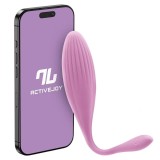 Ou vibrator INTOYOU APP - Rotating, pentru stimularea sexuala feminina, control prin aplicatie, 8 functii de vibratie si rotatie a varfului, 20 cm x 3