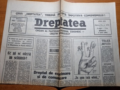 ziarul dreptatea 1 iunie 1991-cataclismul berevoiesti,comuna pantelimon foto