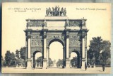 AD 465 C. P. VECHE - PARIS -L&#039;ARC DE TRIOMPHE DU CARROUSEL -FRANTA, Circulata, Printata