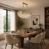 Candelabru din cristal Vectoria Supremo, 10xE14, crom lucios, 75x39 cm