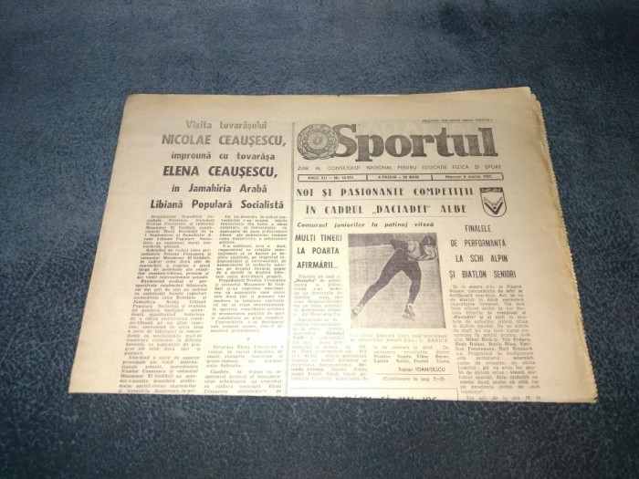 ZIARUL SPORTUL 6 MARTIE 1985