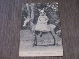 Cumpara ieftin Țărancă &icirc;n Costum Tradițional pe Măgar Carte Poștală Autentică Franceză