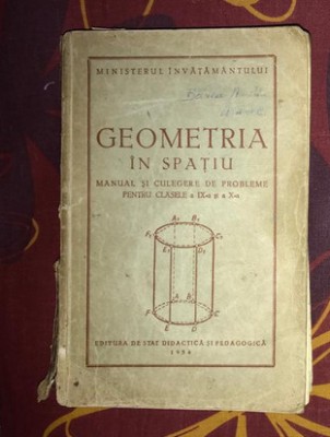 Geometria in spatiu manual si culegere de probleme pt. cls. IX-X trad. din rusa foto