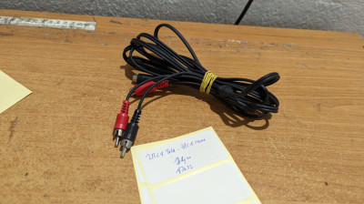 Cablu 2RCA Tata - 2Rca Mm 2.4m #A3632 foto