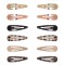 Set Clame de Păr Metalice, Multicolor, 5cm, 12 Bucăți