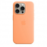 Husa de protectie Silicone Case with MagSafe pentru iPhone 15 Pro, Orange Sorbet, Apple