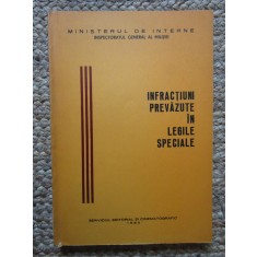 INFRACTIUNI PREVAZUTE IN LEGILE SPECIALE - Dobrinoiu, Conea