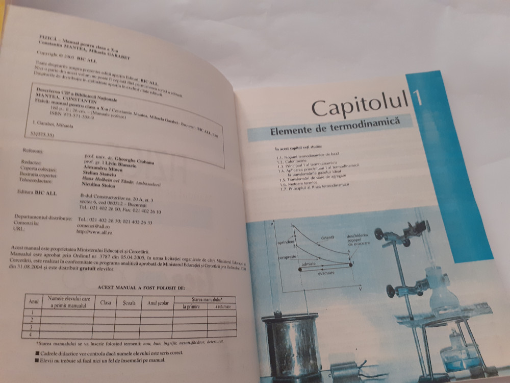 Fizica. Manual clasa a X-a - Constantin Mantea, Mihaela Garabet RF21/3 |  Okazii.ro