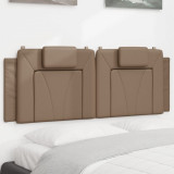 Cumpara ieftin Pernă pentru tăblie pat, cappuccino, 120 cm, piele artificială