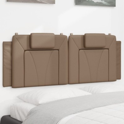 vidaXL Pernă pentru tăblie pat, Viana, cappuccino, 120 cm, piele artificială 374785 foto