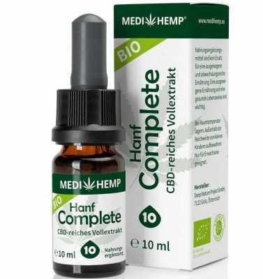 Hemp Complete 10% CBD bio, 10ml Medihemp foto