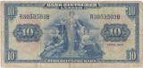 GERMANIA 10 MARK MARCI 1949 F