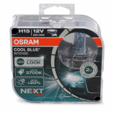 Set 2 Buc Bec Osram H15 12V 55/15W PGJ23T-1 Cool Blue Intense NextGen Extra White Look +20% 3700K 64176CBN-HCB, OSRAM&reg;
