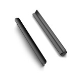 Set de 10 m&acirc;nere pentru mobilă, negru, distanță &icirc;ntre găuri de 76 mm, m&acirc;nere pentru dulapuri &icirc;n formă de T