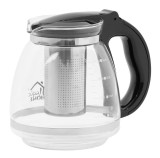 Ceainic MagicHome din sticla 1,5 L cu infuzor din inox si capac PP