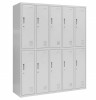 Vestiar metalic Premium 10 usi (5x2) 1500x500x1800 mm (LxlxH), Asamblat, PLUS