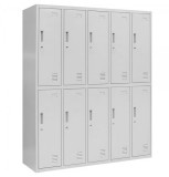Vestiar metalic Premium 10 usi (5x2) 1500x500x1800 mm (LxlxH), Neasamblat, PLUS