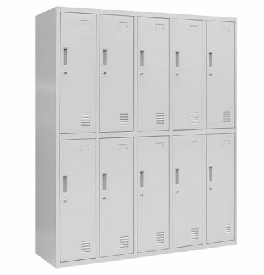 Vestiar metalic Premium 10 usi (5x2) 1500x500x1800 mm (LxlxH), Asamblat, PLUS foto