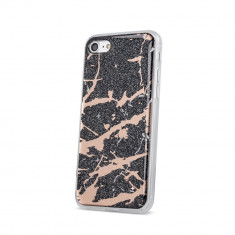 Husa Fashion Samsung Galaxy A70 Marble Negru foto