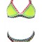 SW860-92 Costum de baie multicolor, cu neopren si model crosetat