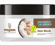 Masca de par Vegan Dessert Spa cu crema de cocos si migdale pentru ,hidratare,regenerare si netezire 250 ml cod.0288 foto