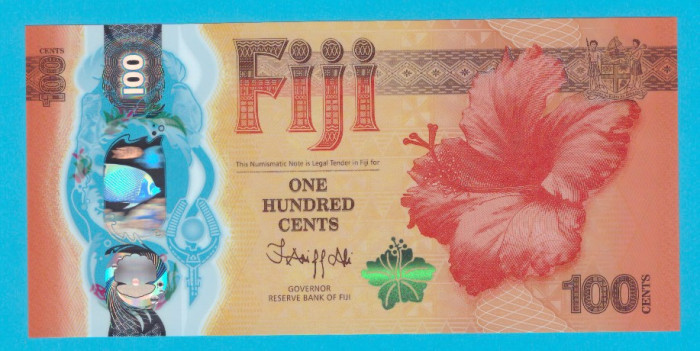 Fiji 100 Cents 2023 &#039;Dragon&#039; UNC serie: CA20241148 Comemorativa