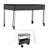 Scaun de plajă premium acoperiș gri