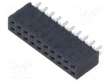 Conector şiruri pini mamă 20 PIN 2,54mm aurit THT SAMTEC
