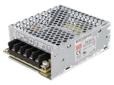 Alimentator pulsatoriu modular 35W 15VDC 2,4A foto