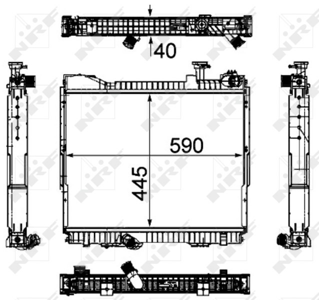 NRF 53860 Radiator, racire motor