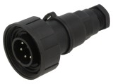 Conector Circular BULGIN PXV0739/P/07 Tată 6 pini 5A 277V IP68 IP69K 7-9mm