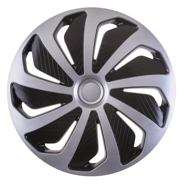 Set 4 capace roti model WIND 14&quot; - SILVER &amp; BLACK