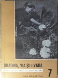 GRADINA, VIA SI LIVADA, REVISTA DE STIINTE SI PRACTICA HORTIVITICOLA, IULIE 1964-COLECTIV