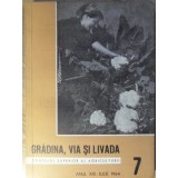 GRADINA, VIA SI LIVADA, REVISTA DE STIINTE SI PRACTICA HORTIVITICOLA, IULIE 1964-COLECTIV-233393