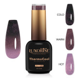 Cumpara ieftin Oja Semipermanenta Termica 3 Culori LUXORISE ThermoCool - Purple Symphony 10ml