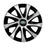 Cumpara ieftin Set 4 capace roti Drift exrta silver&amp;black R15 Compatibil Cu Land Rover