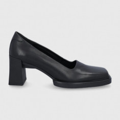Vagabond Shoemakers pantofi de piele Edwina culoarea negru, cu toc drept