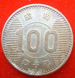 (A274) MONEDA DIN ARGINT JAPONIA - 100 YEN 1965, SHOWA, STARE FOARTE BUNA