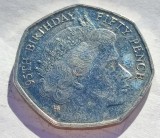 330. Moneda Insula Man 50 New Pence 2021 (95. Birthday of Queen Elisabeth II - 1950)(Tiraj 10.000 buc), Europa