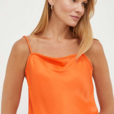 Herskind bluza femei, culoarea portocaliu, neted