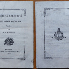 Primele cochetarii , comedie intr-un act , tradusa de Massinka , Craiova , 1853