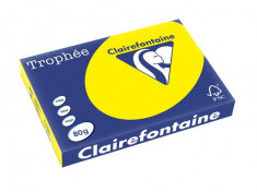 Hartie color Clairefontaine Intens A3 galben foto