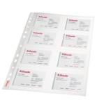 Fila protectie A4 pentru carti de vizita Esselte 105 microni 10 buc/set