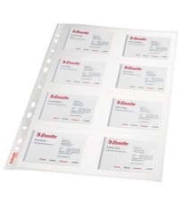 Fila protectie A4 pentru carti de vizita Esselte 105 microni 10 buc/set